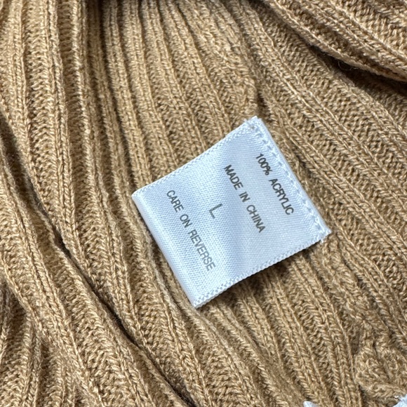 New York & Company Tan Fringe high low Cardigan NWT L - Picture 14 of 15